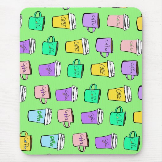 koffiekopjes muismat (Voorkant)