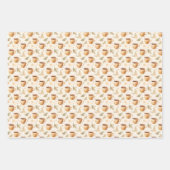 Koffiekopjes op gebroken wit inpakpapier vel (Voorkant)