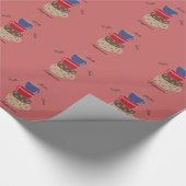 Koffiekopjes stapelen cadeaupapier (Hoek)