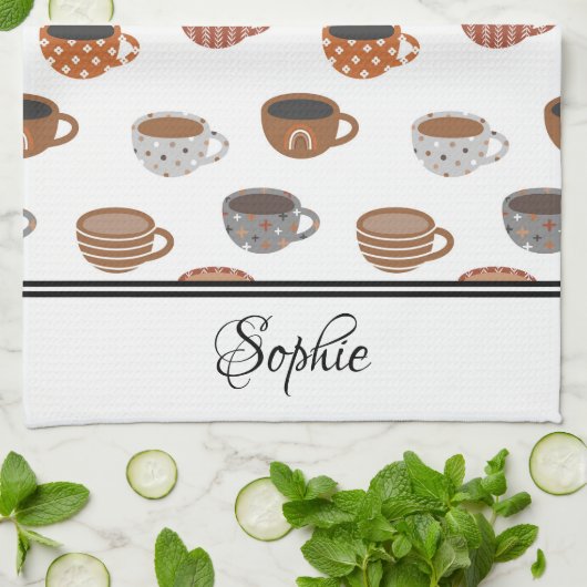 Koffiekopjes Theedoek