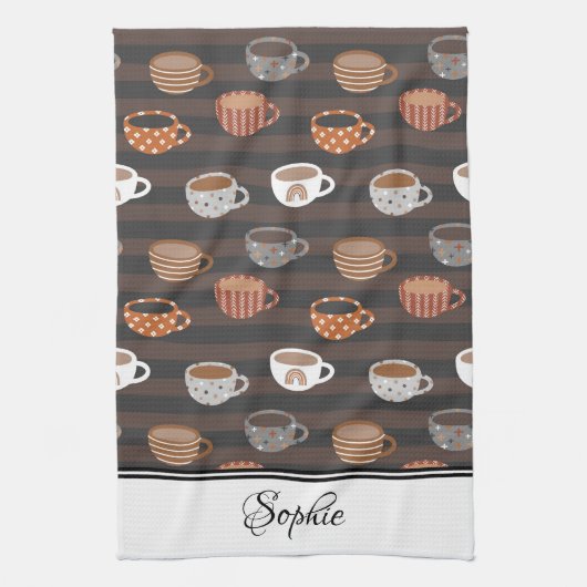 Koffiekopjes Theedoek (Verticaal)