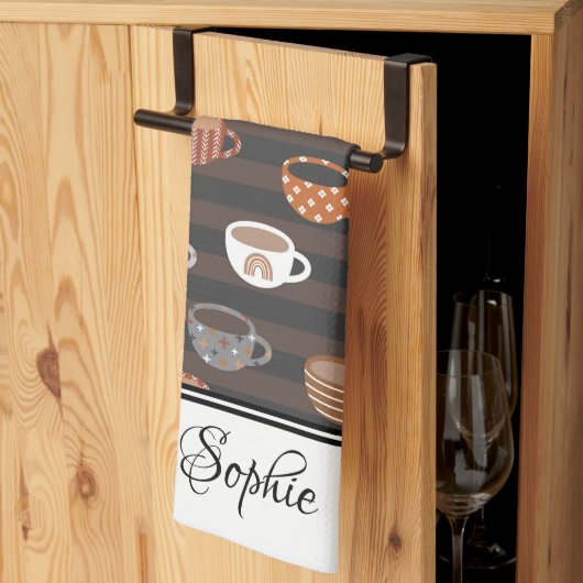 Koffiekopjes Theedoek (Derde Gevouwen)