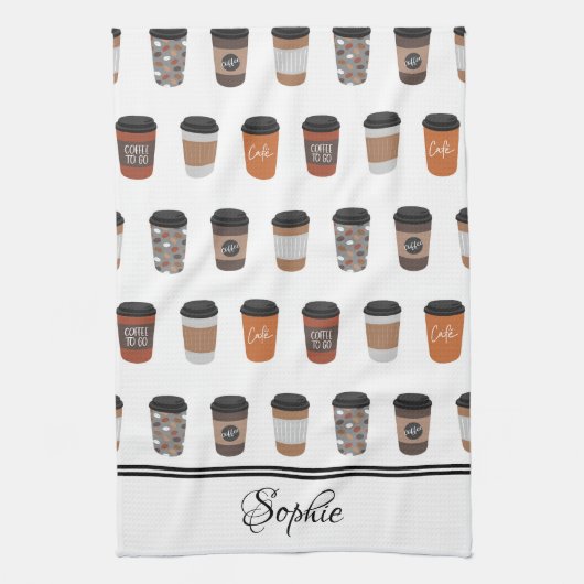 Koffiekopjes Theedoek (Verticaal)