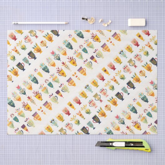 Koffiekopjes Tissuepapier (Craft)