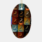 koffiekopmontage keramisch ornament (Rechts)