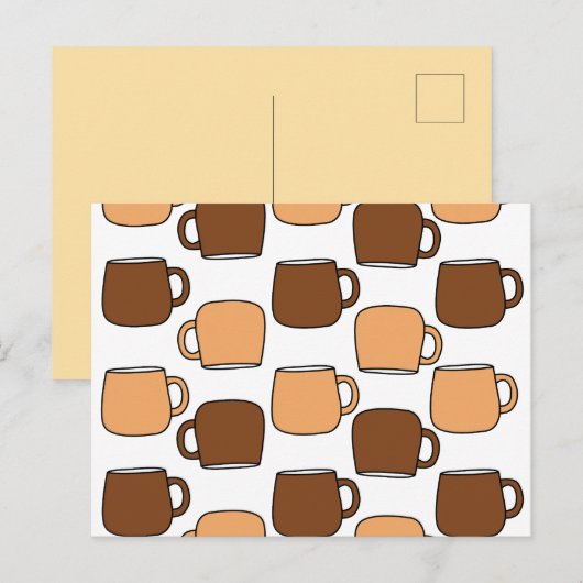 Koffiekoppatroon Briefkaart (Voorkant / Achterkant)