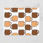 Koffiekoppatroon Briefkaart (Voorkant)