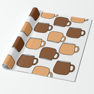Koffiekoppatroon Cadeaupapier