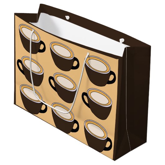 Koffiekoppatroon Groot Cadeauzakje (Voorkant Gekanteld)