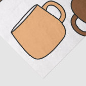 Koffiekoppatroon Tissuepapier (Detail)