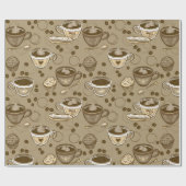 Koffiekoppen Cadeaupapier (Vlak)