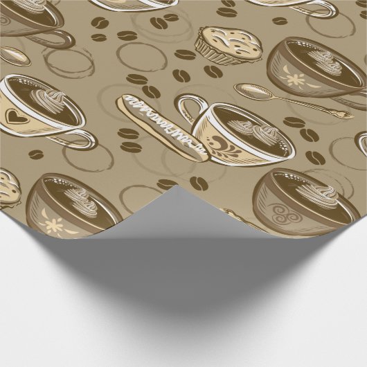 Koffiekoppen Cadeaupapier (Hoek)