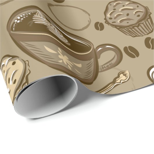 Koffiekoppen Cadeaupapier (Rol Hoek)