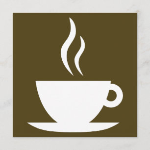 koffiekopsilhouet kaart