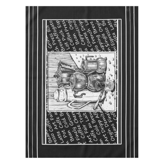 Koffiekorftafelkledij Tafelkleed (Voorkant)