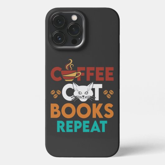 Koffiekratenboeken herhalen, Koffieleeskast iPhone Hoesje (Achterkant)
