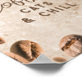 Koffiekratten kotsen Funny Caffeine Addictus Lover Poster (Hoek)