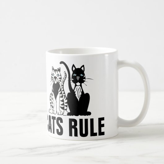 Koffiekreeft CATS RULE Koffiemok (Rechts)