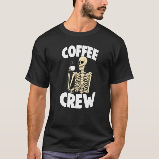 Koffiekreeften Koffie-liefdesskelet 1 T-shirt (Voorkant)
