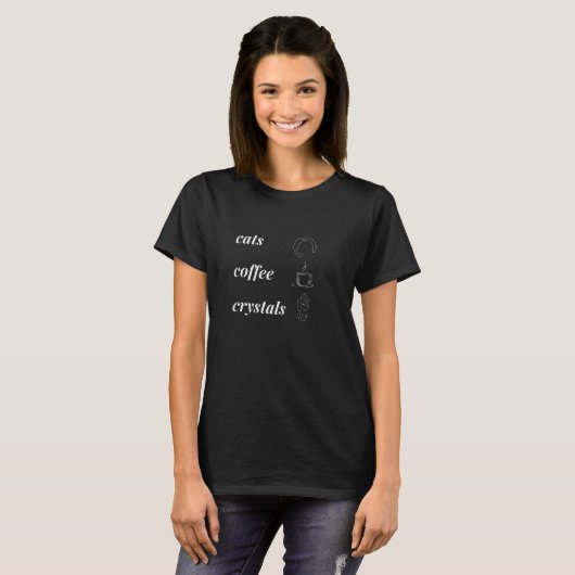 Koffiekristallen voor vrouwen t-shirt (Voorkant volledig)