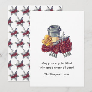 Koffiekronet met kerstcadeautje van Lover Kaart