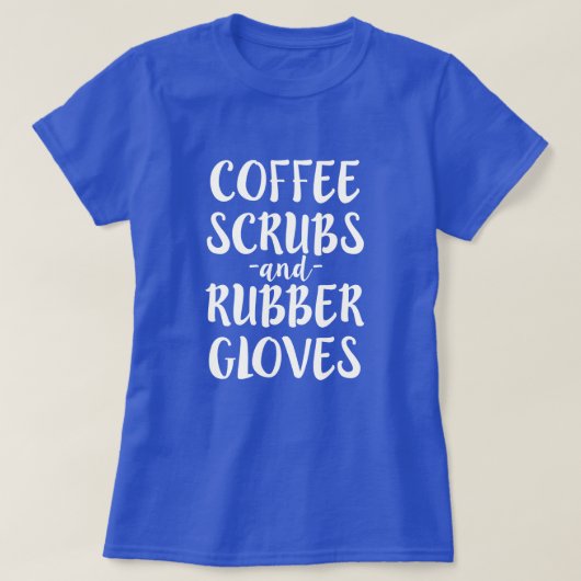 Koffiekruiden en -kruidnagels, handschoenen, zuste t-shirt (Design voorkant)