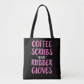 Koffiekruiden en -kruidnagels, handschoenen, zuste tote bag (Voorkant)
