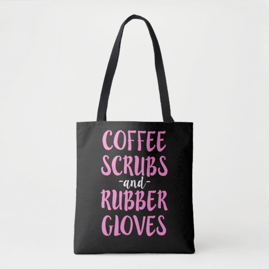Koffiekruiden en -kruidnagels, handschoenen, zuste tote bag (Voorkant)