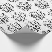 Koffiekruiden en rubberhandschoenen cadeaupapier (Hoek)