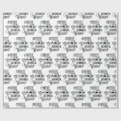 Koffiekruiden en rubberhandschoenen cadeaupapier (Vlak)