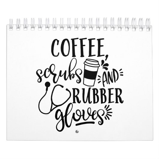 Koffiekruiden en rubberhandschoenen kalender (Hoes)