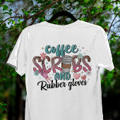 Koffiekruiden en rubberhandschoenen t-shirt