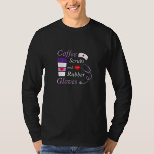 Koffiekruiden en rubberhandschoenen t-shirt