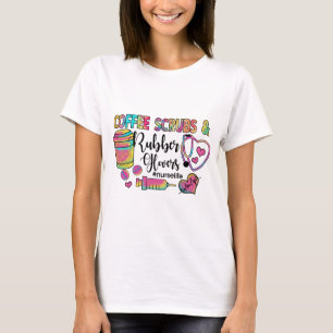 Koffiekruiden en rubberhandschoenen t-shirt