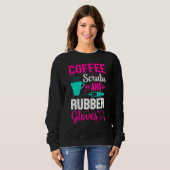 Koffiekruiden en rubberhandschoenen trui (Voorkant volledig)
