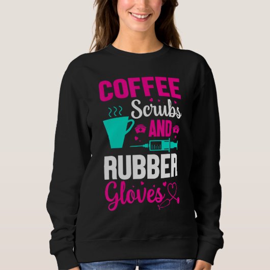 Koffiekruiden en rubberhandschoenen trui (Voorkant)