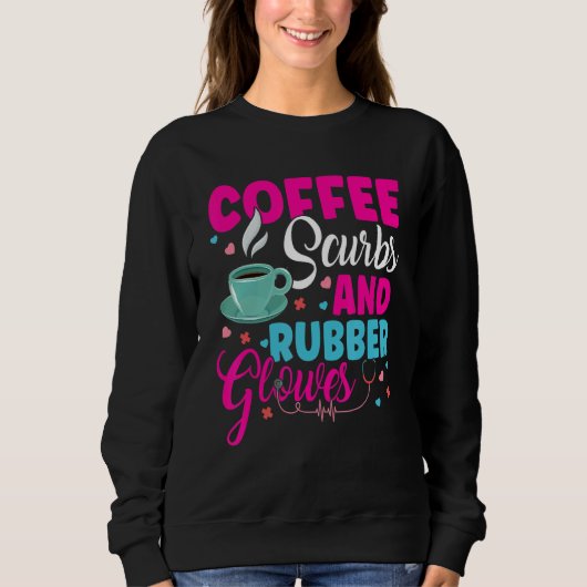 Koffiekruiden en rubberhandschoenen trui (Voorkant)