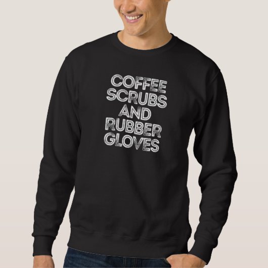 Koffiekruiden en rubberhandschoenen trui (Voorkant)