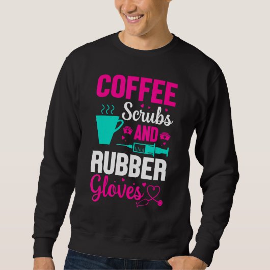 Koffiekruiden en rubberhandschoenen trui (Voorkant)