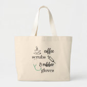 Koffiekruiden en rubberhandschoenen, van zurig Tas (Voorkant)