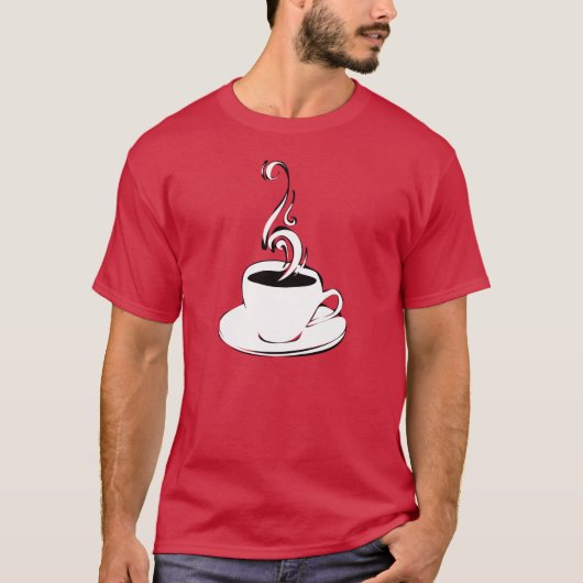 koffiekrullen t-shirt (Voorkant)