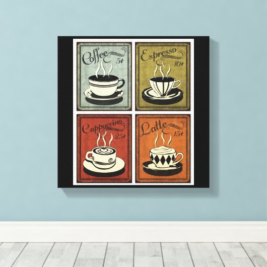 Koffiekunst afdrukken (Insitu (Houten vloer))