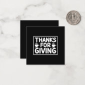 Koffiekunst Bedankt voor het geven Notitiekaartje (Voorkant / Achterkant in situ)