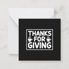 Koffiekunst Bedankt voor het geven Notitiekaartje