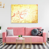 Koffiekunst Canvas Afdruk (Insitu (Woonkamer))