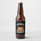 Koffiekunst Coffee en Mascara Bier Etiket (Voorkant)