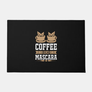 Koffiekunst Coffee en Mascara Deurmat