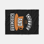 Koffiekunst Coffee en Mascara Fleece Deken (Voorkant (Horizontaal))