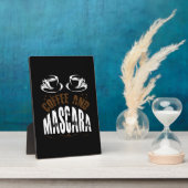 Koffiekunst Coffee en Mascara Fotoplaat (Zijkant)
