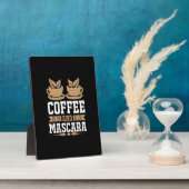 Koffiekunst Coffee en Mascara Fotoplaat (Zijkant)